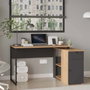 Hanah Home Nor1-Sa Escritorio de Estudio Natural y Antracita